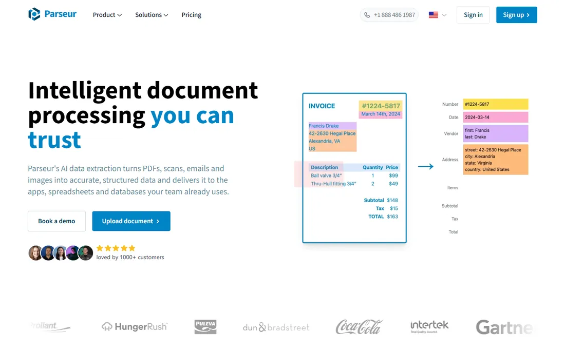 Parseur homepage