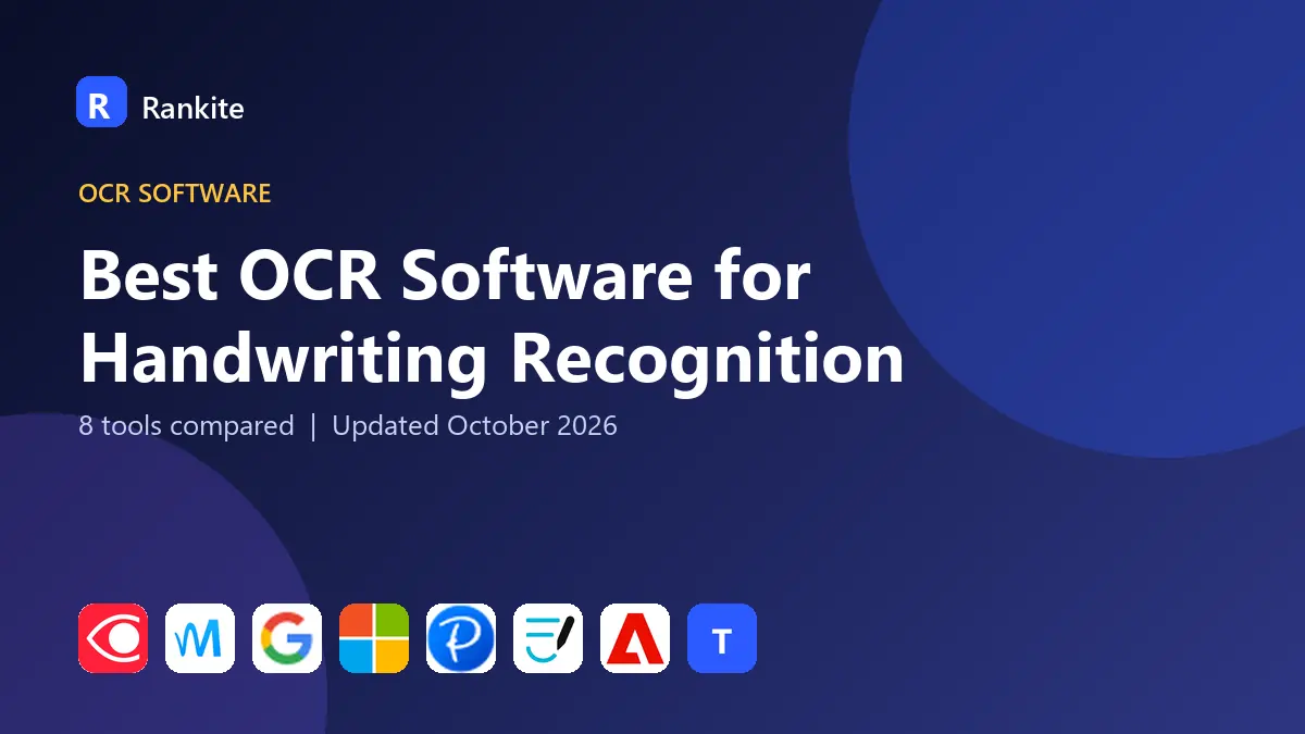 Best OCR Software for Handwriting Recognition in 2026: 8 Tools Compared