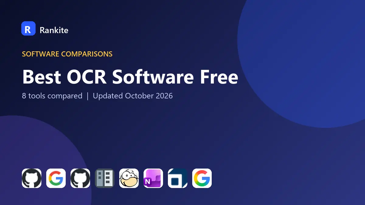 Best OCR Software Free in 2026: 8 Tools Compared