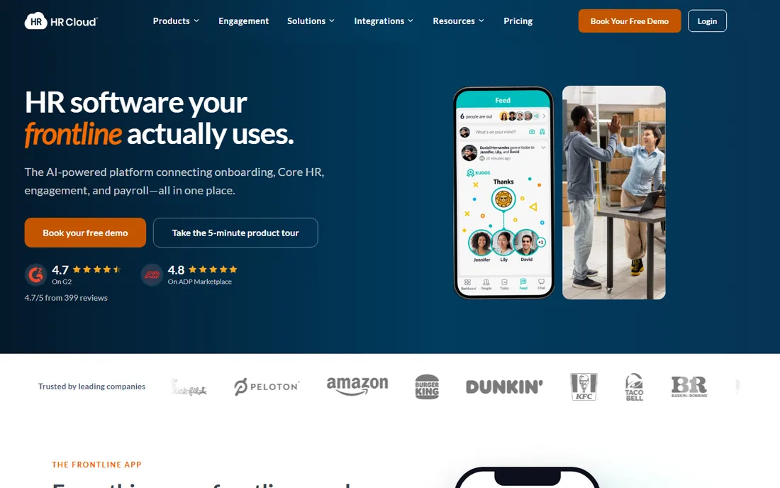 HR Cloud homepage