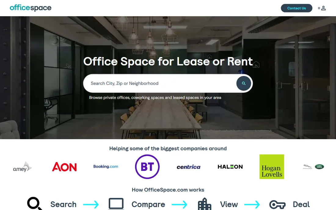 OfficeSpace homepage