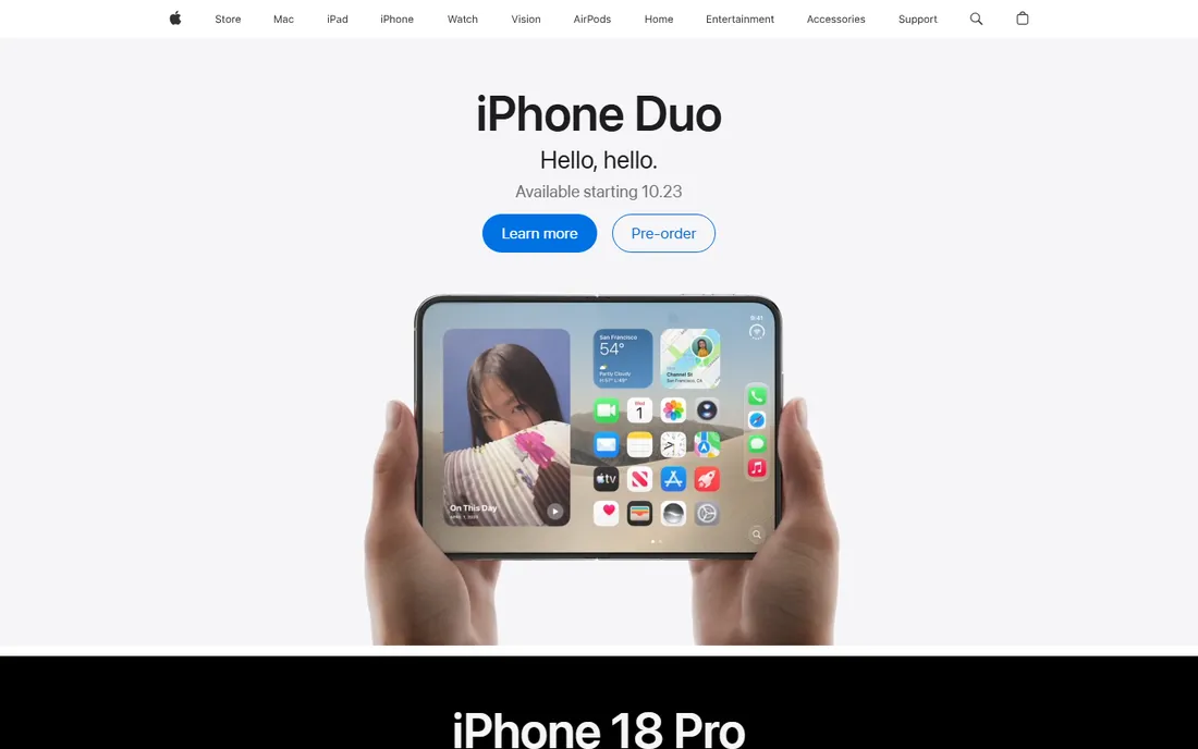 Apple iWork homepage