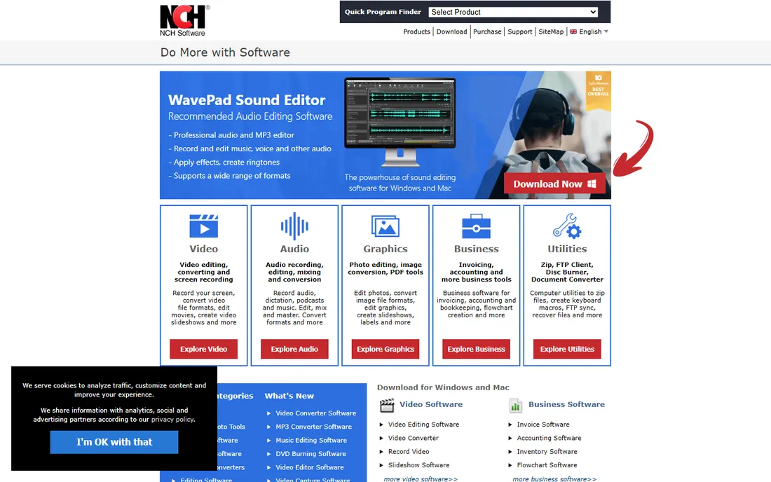 Express Accounts homepage