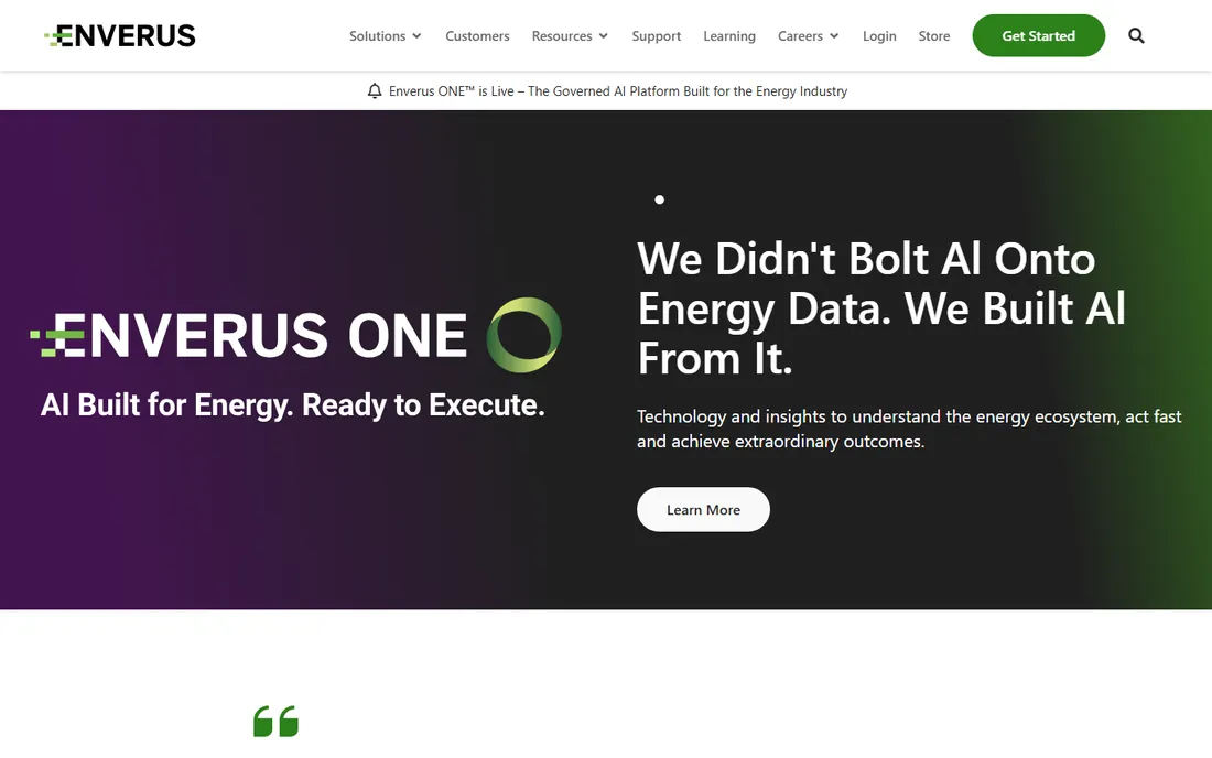 Enverus homepage