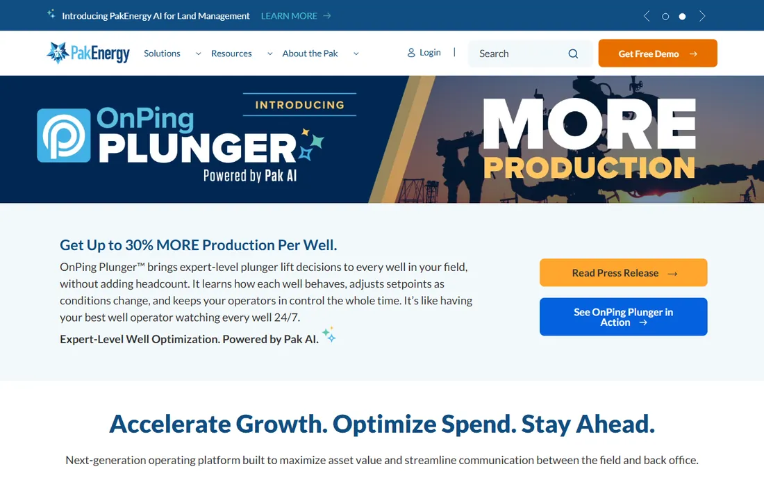 PakEnergy homepage