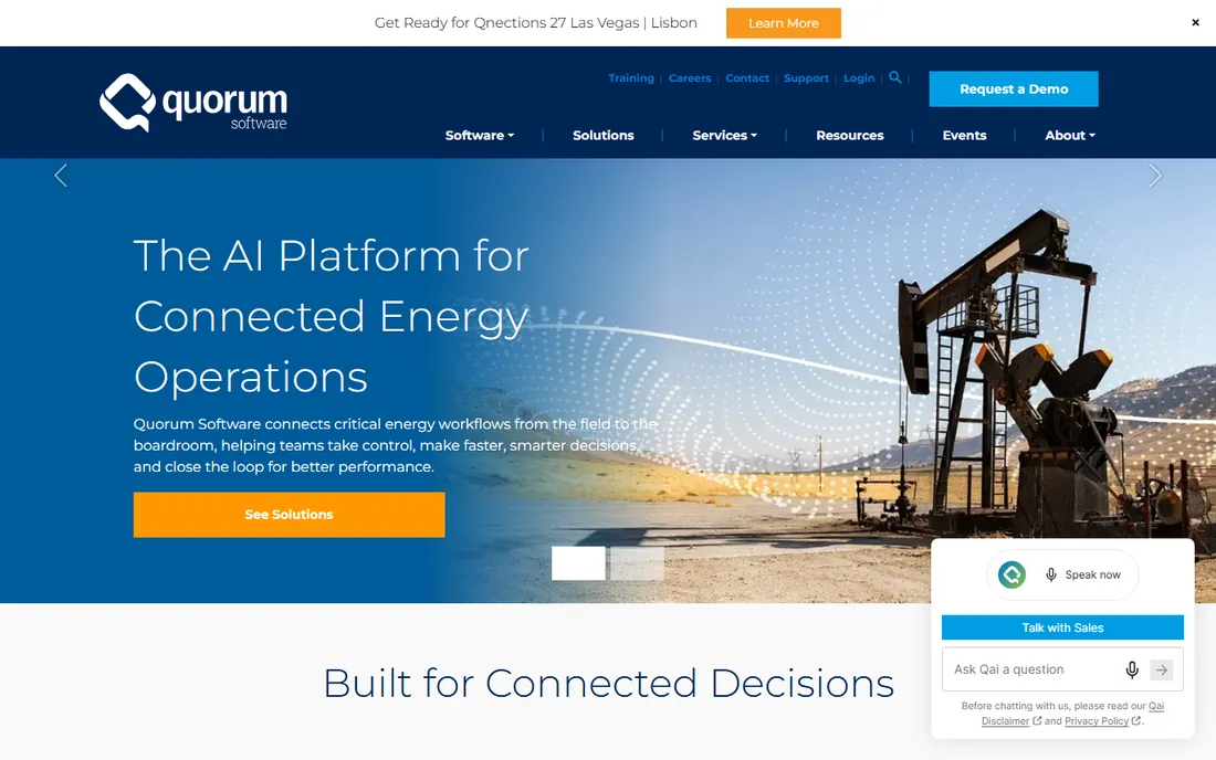 Quorum Software homepage