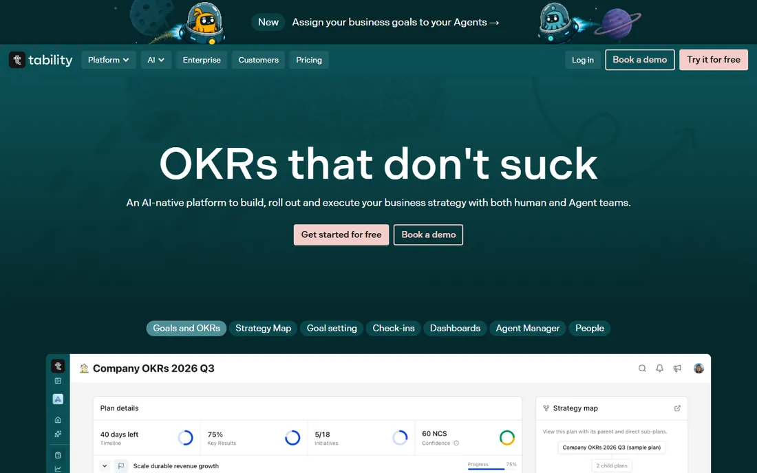 Tability homepage