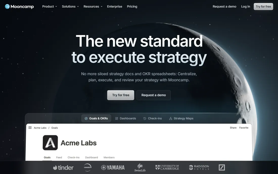 Mooncamp homepage