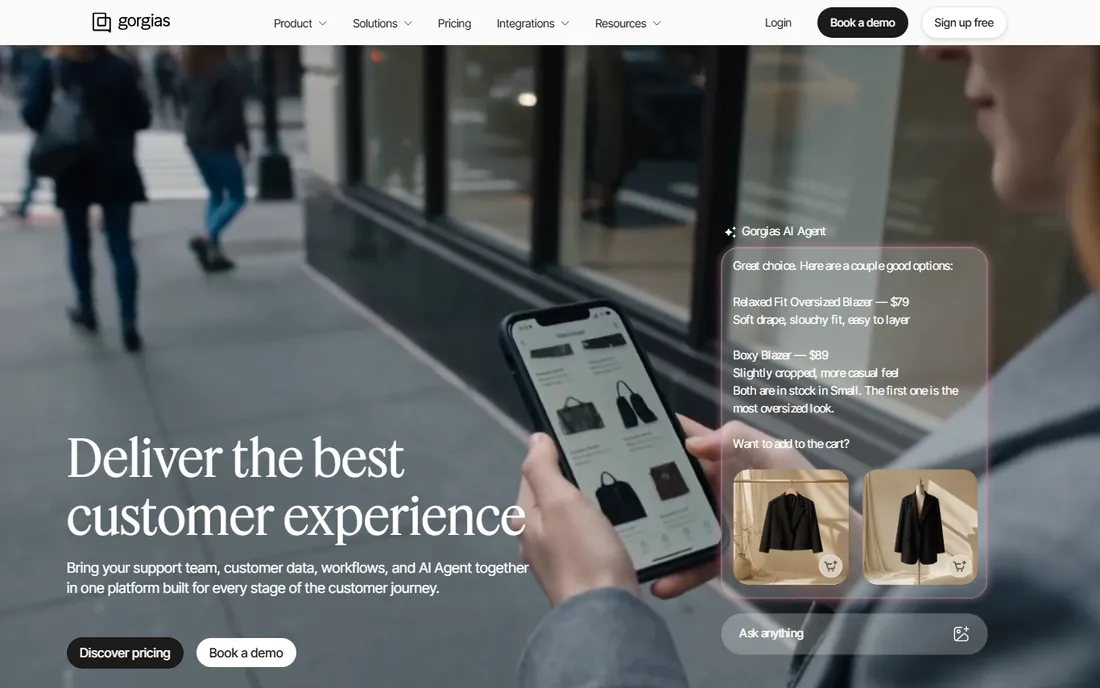 Gorgias homepage