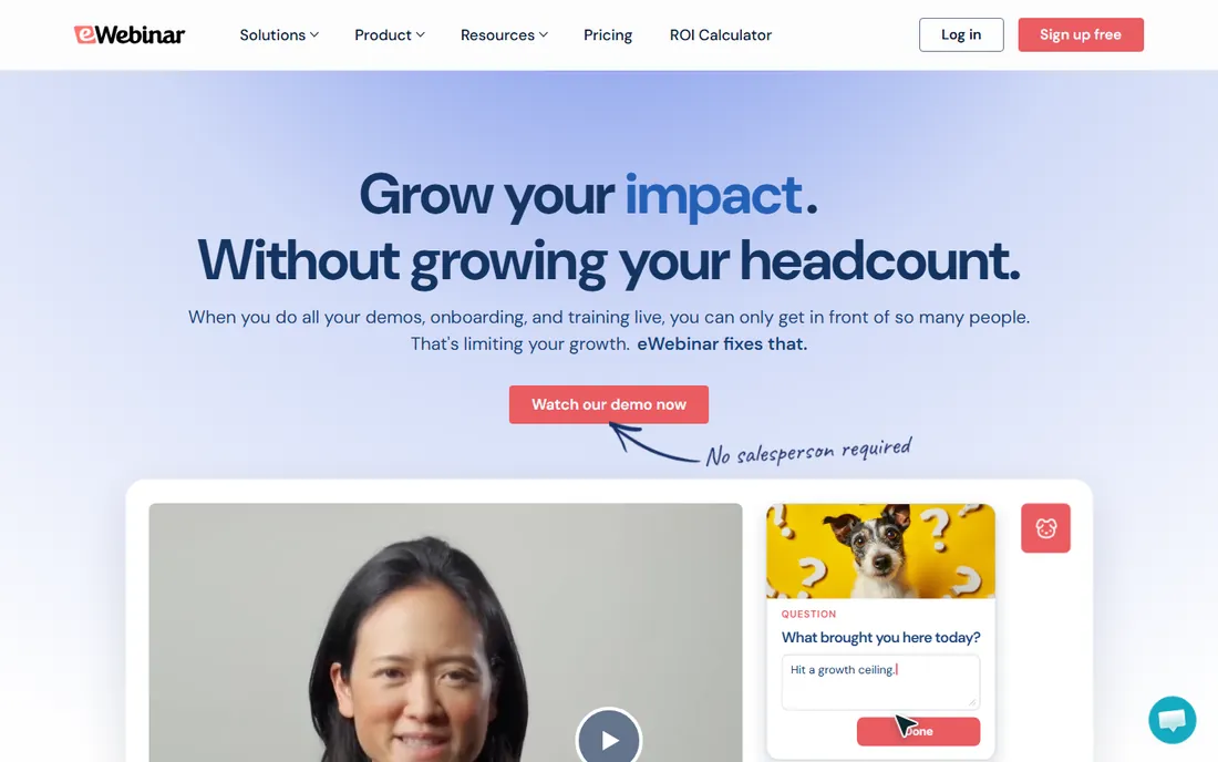 eWebinar homepage