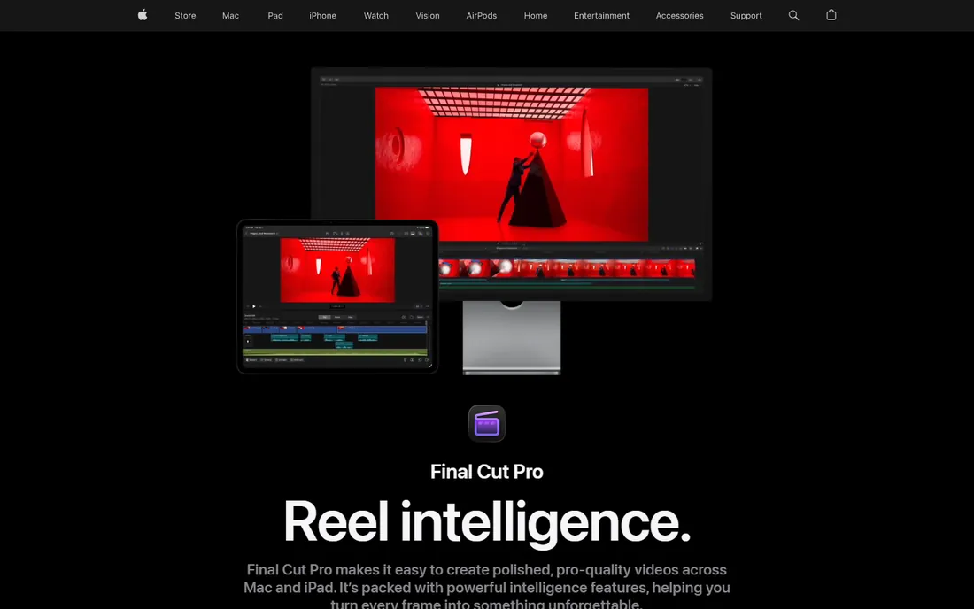 Final Cut Pro homepage