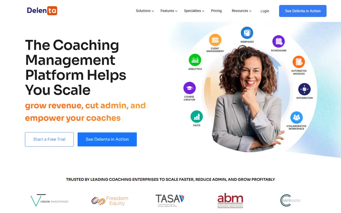 Delenta homepage