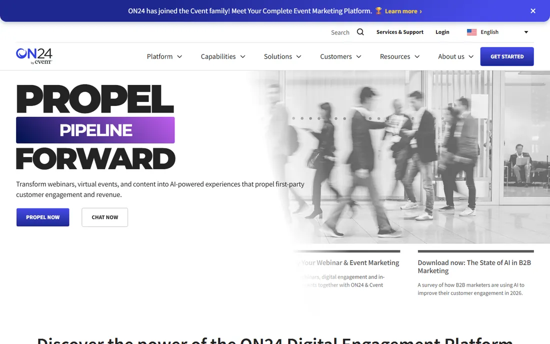 ON24 homepage