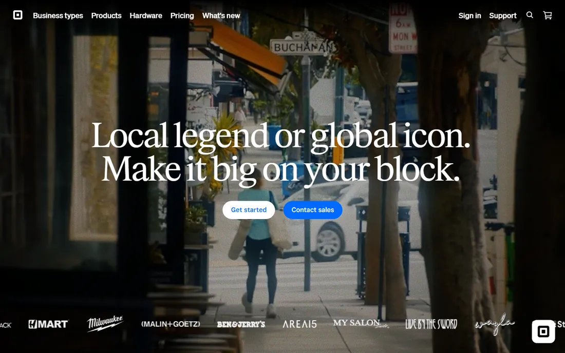 Square for Retail homepage