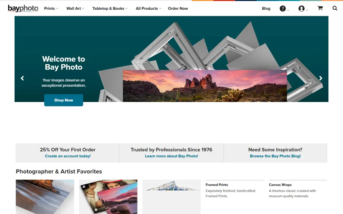 Bay Photo Lab homepage