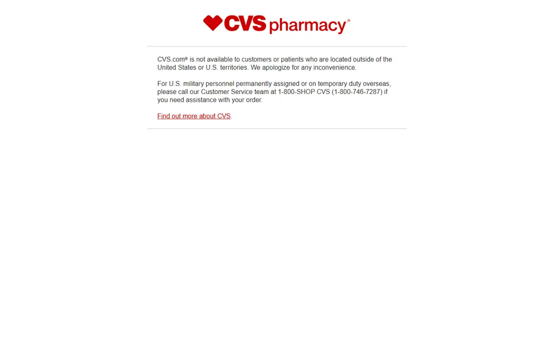 CVS Photo homepage