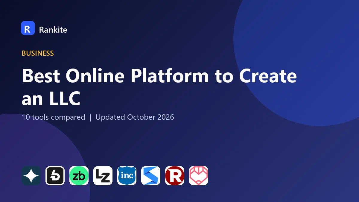 Best Online Platform to Create an LLC in 2026: 10 Services Compared
