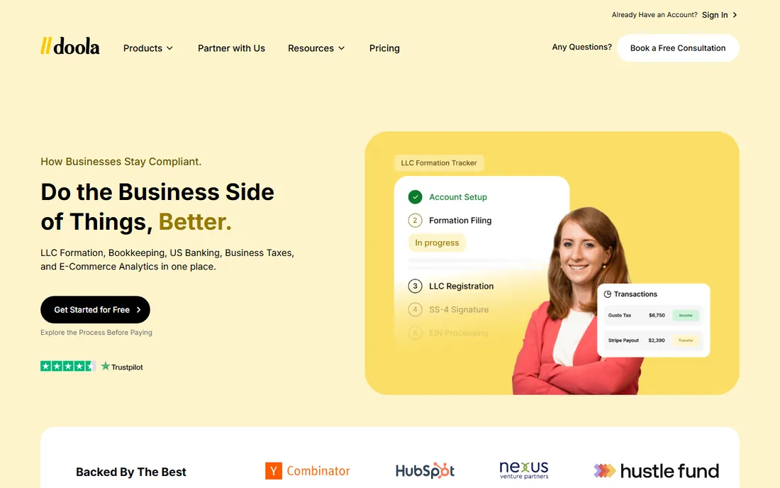 doola homepage