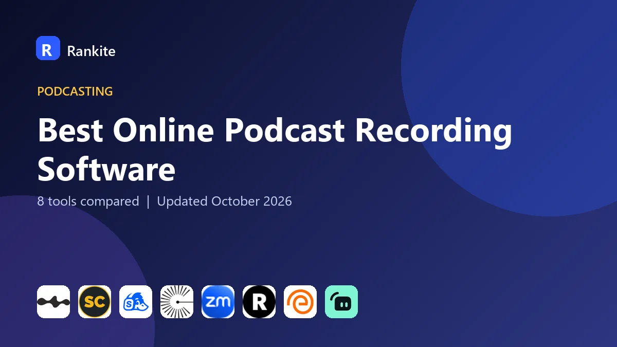 Best Online Podcast Recording Software: 8 Tools Compared