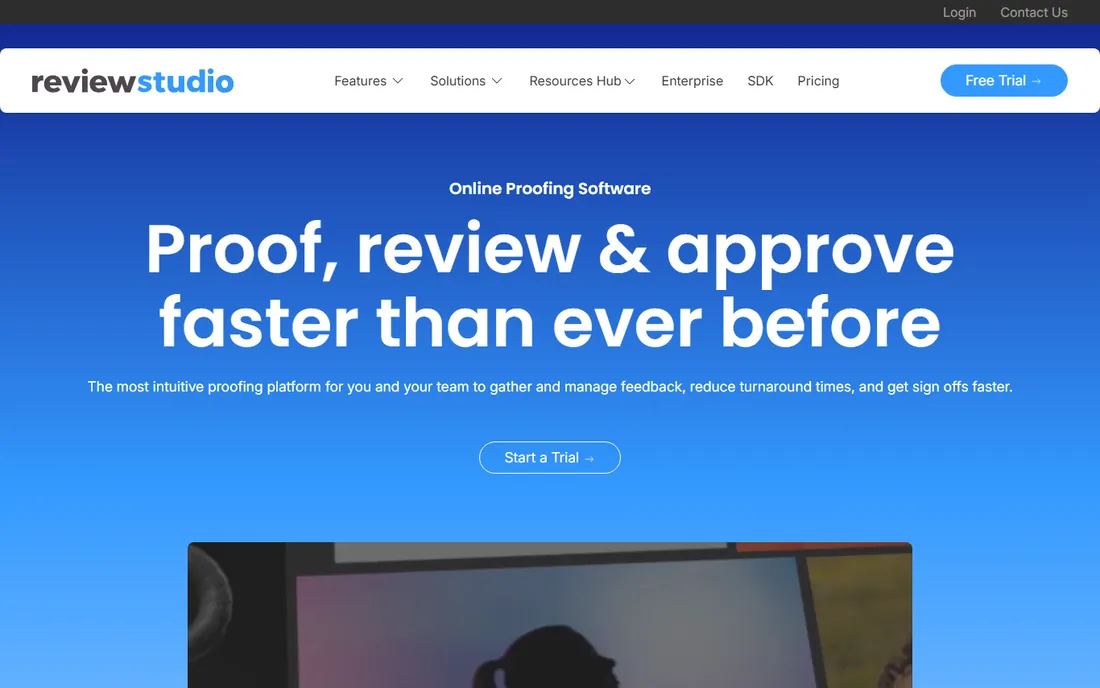 ReviewStudio homepage