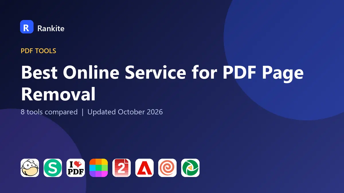 Best Online Service for PDF Page Removal in 2026: 8 Tools Compared