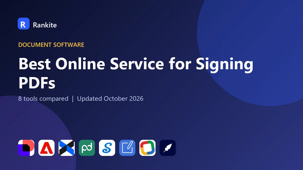Best Online Service for Signing PDFs in 2026: 8 Services Compared