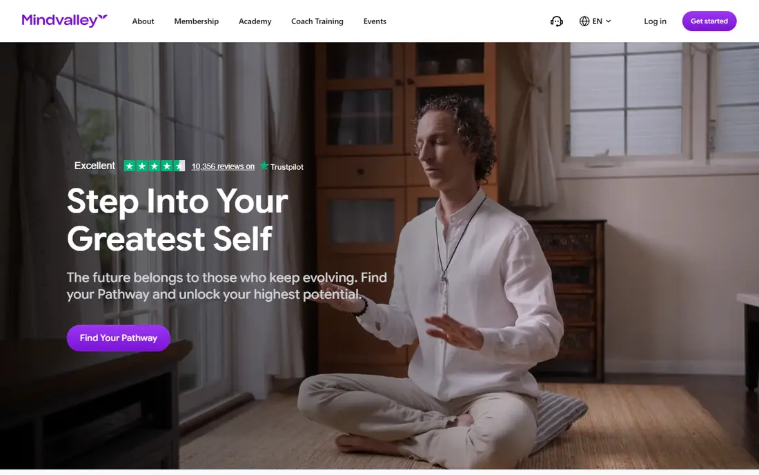 Mindvalley homepage