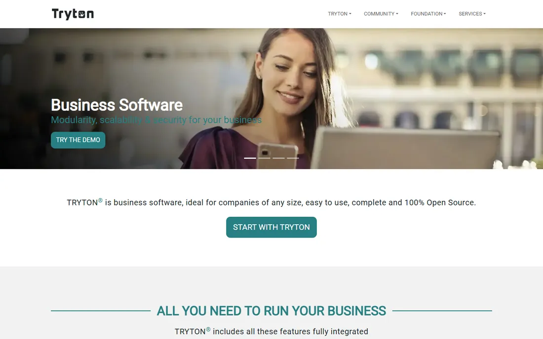 Tryton homepage