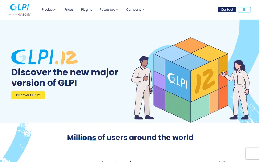 GLPI homepage