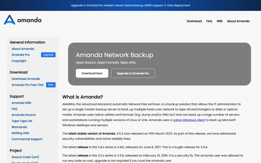 Amanda homepage