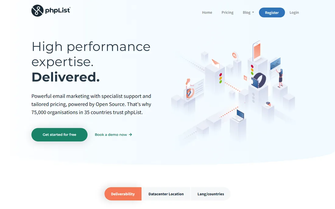 phpList homepage