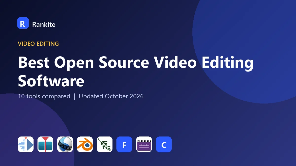 Best Open Source Video Editing Software in 2026: 10 Tools Compared