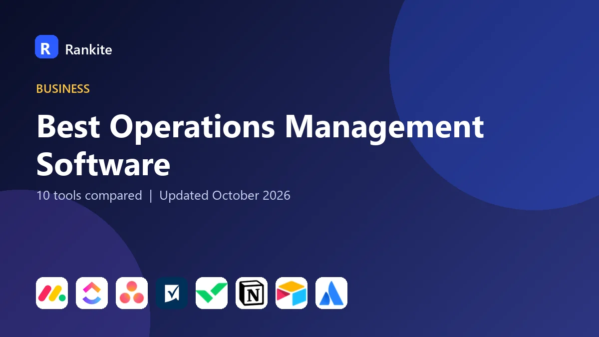 Best Operations Management Software in 2026: 10 Tools Compared