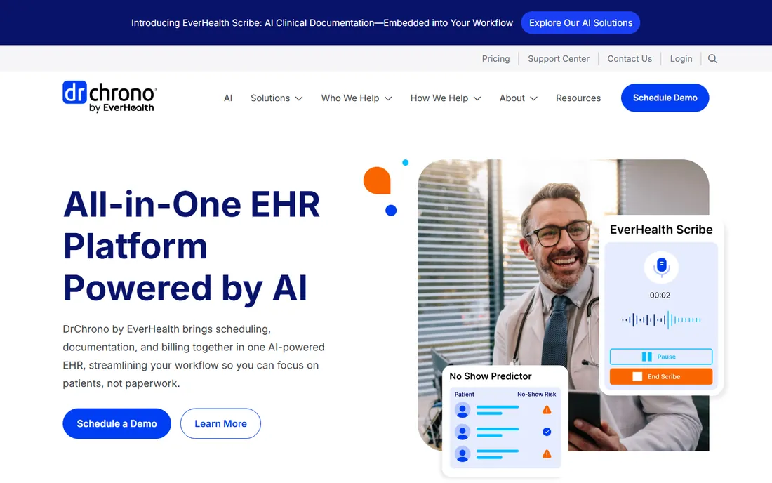 DrChrono homepage
