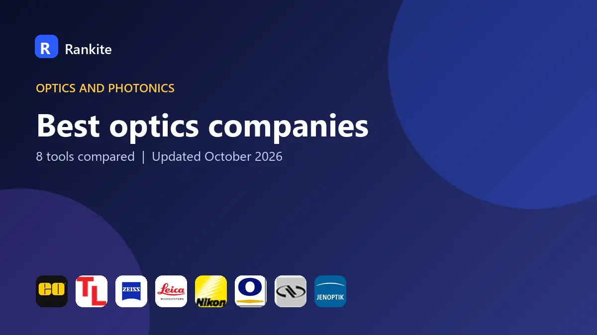 Best optics companies in 2026: 8 Tools Compared