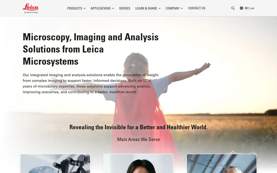 Leica Microsystems homepage