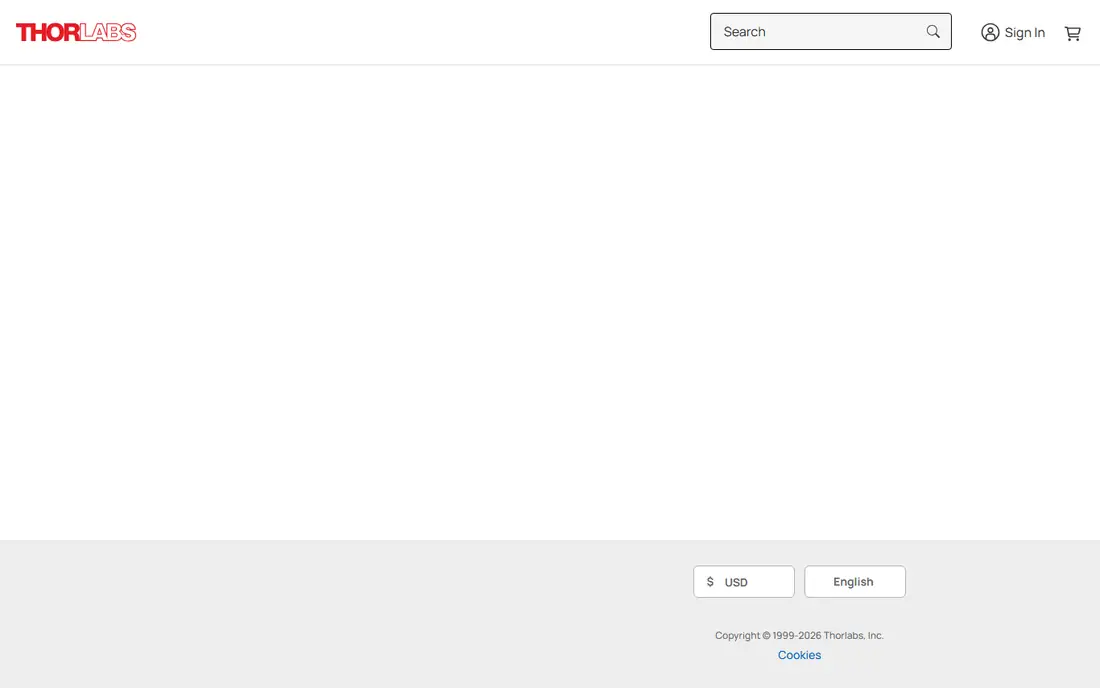 Thorlabs homepage