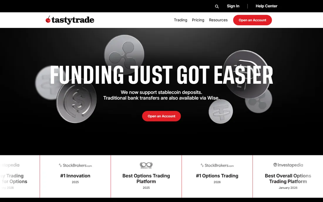 tastytrade homepage
