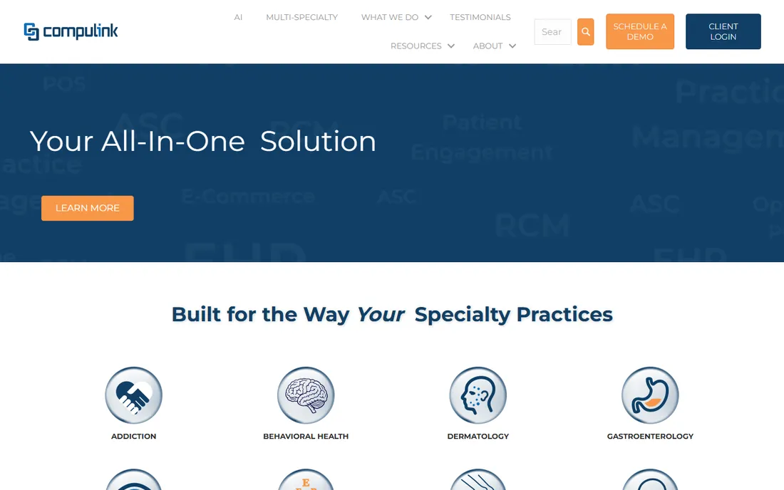 Compulink Advantage homepage