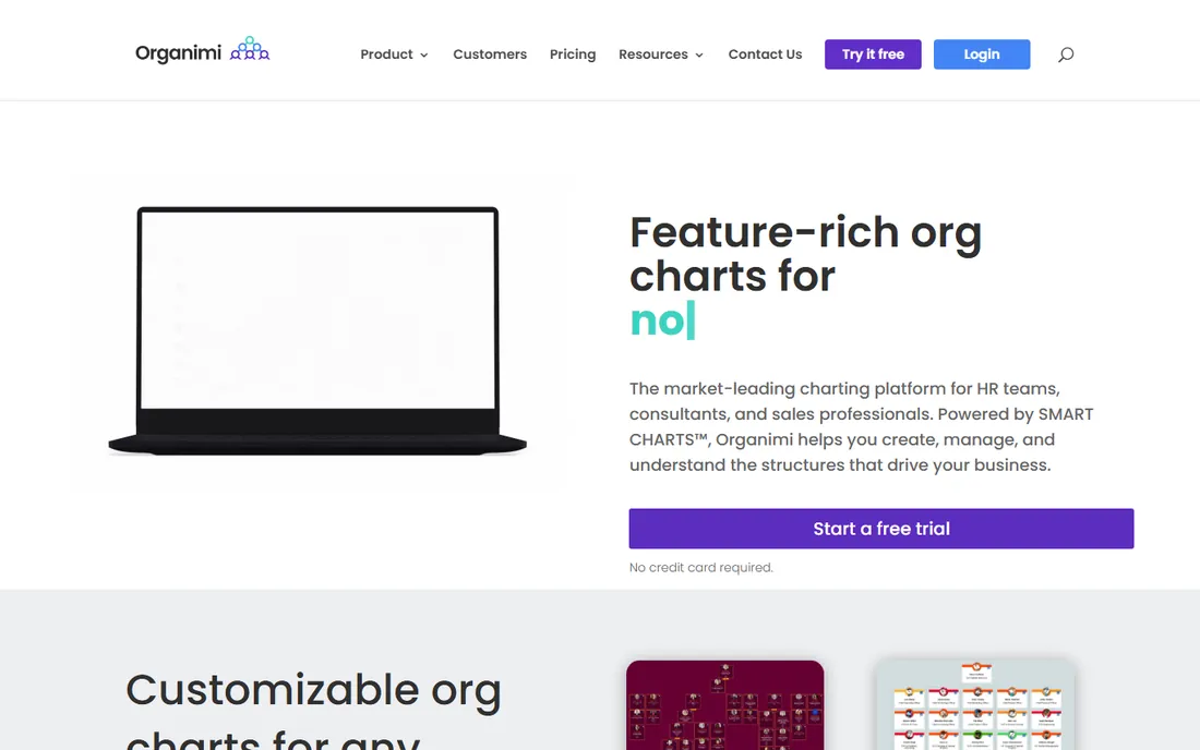 Organimi homepage