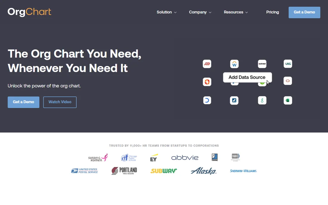 OrgChart Pro homepage