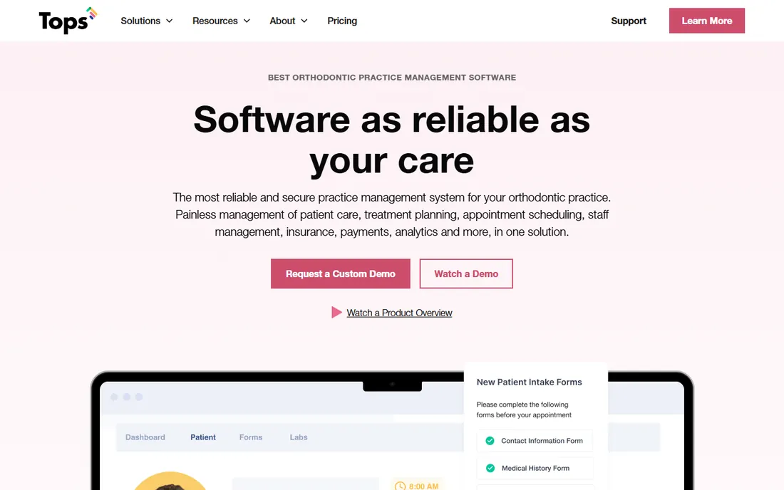 topsOrtho homepage
