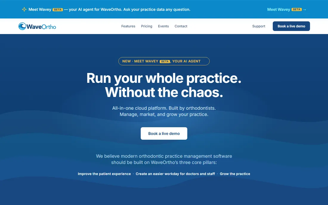 WaveOrtho homepage