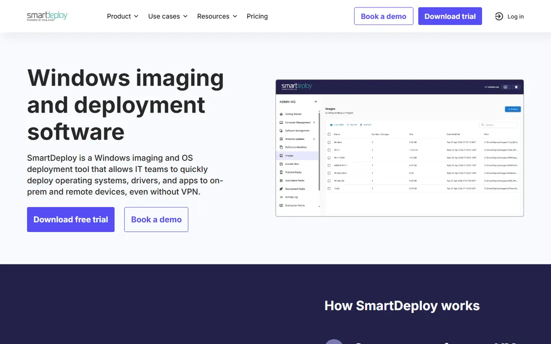 SmartDeploy homepage