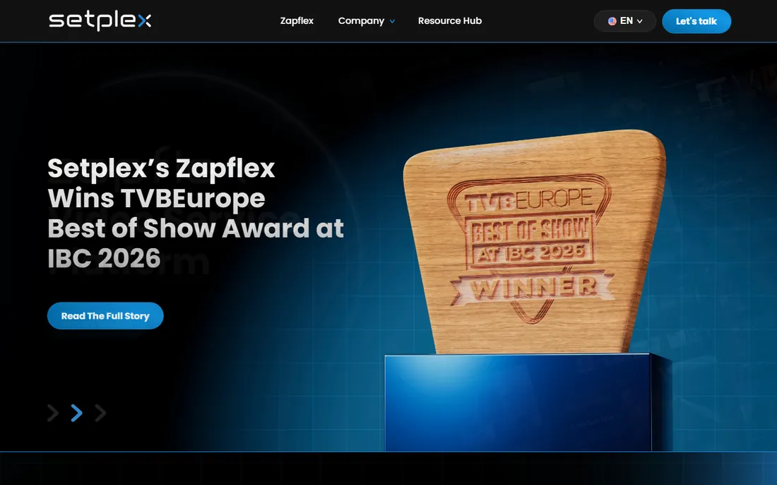 Setplex homepage