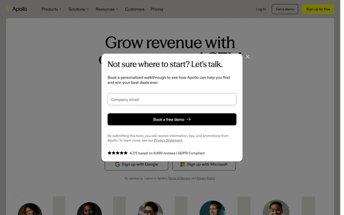 Apollo homepage