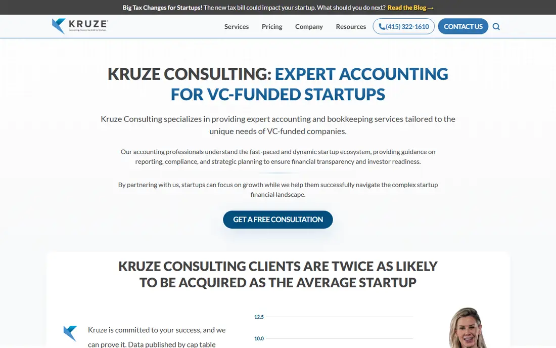 Kruze Consulting homepage