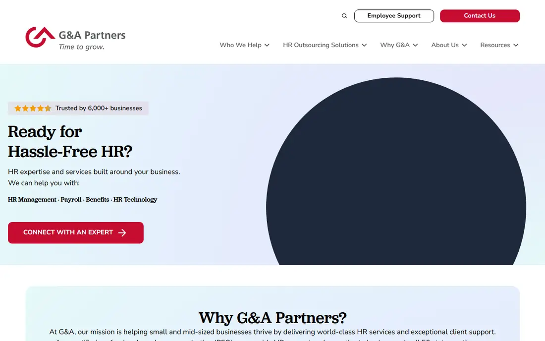 G&A Partners homepage
