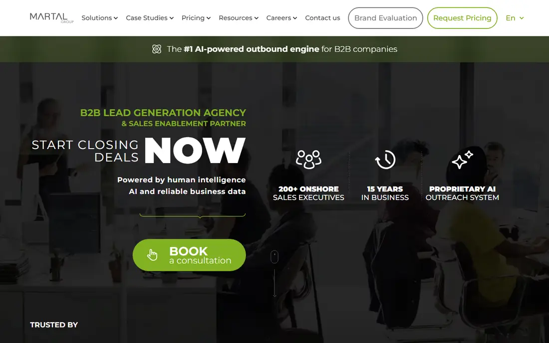Martal Group homepage
