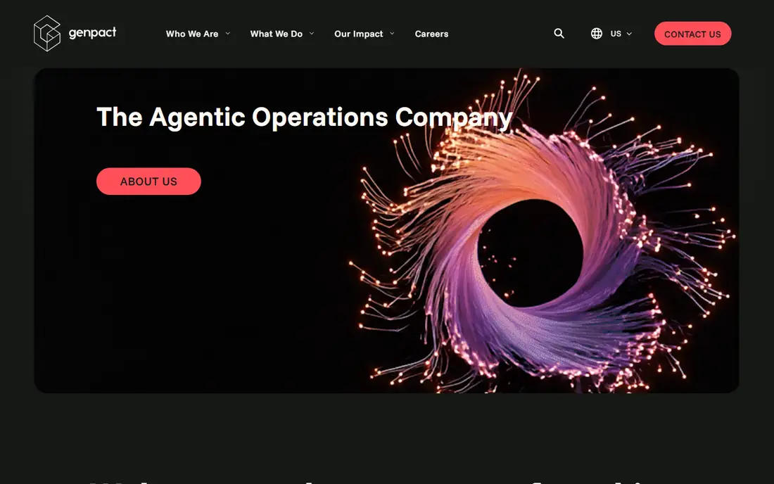 Genpact homepage